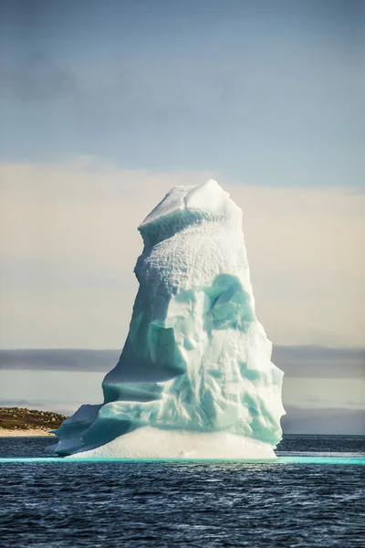 Forme Glaciali Iceberg Fusione Nell Arcipelago Artico Canadese — Foto Stock