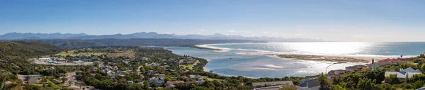 Panoramatický Výhled Záliv Plettenberg Keurboomsrivier Indický Oceán Jihoafrická Republika — Stock fotografie