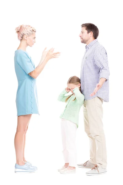 Famiglia avendo difficoltà di relazione — Foto Stock