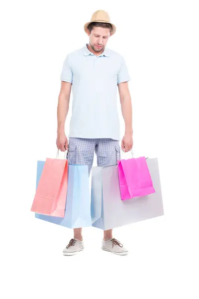 Hombre moderno con bolsas de compras —  Fotos de Stock