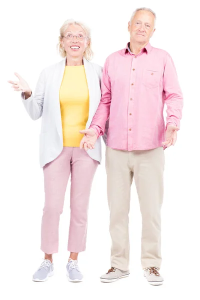 Modern senior paar verrast — Stockfoto