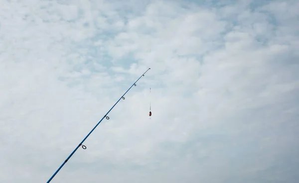 Canna Pesca Sul Lago — Foto Stock