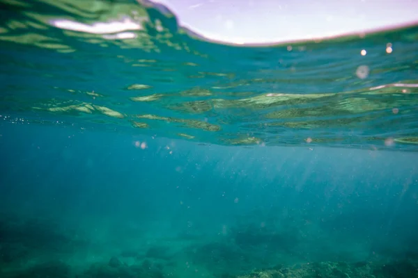 Onderwater Zicht Een Prachtige Tropische Zee — Stockfoto