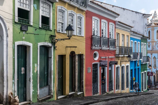 Hermosa Vista Coloridos Edificios Casas Centro Histórico — Foto de Stock