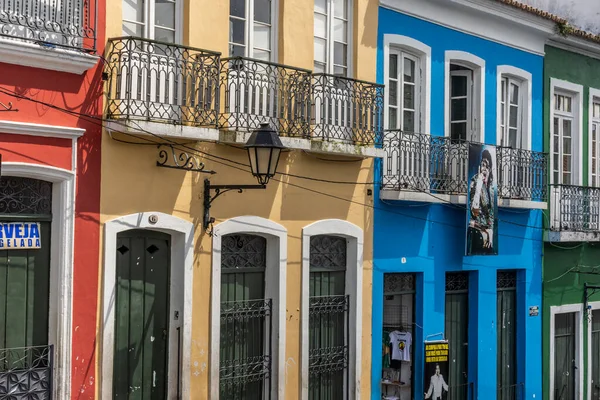 Hermosa Vista Coloridos Edificios Casas Centro Histórico — Foto de Stock