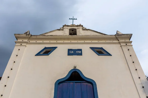 View Facade Colonial Old Church Small Historic Village — Stockfoto