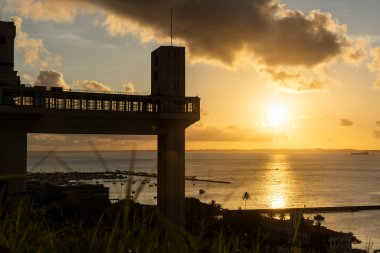 Lacerda 'ya güzel manzara Gün batımında kaldırma tarihi merkezde