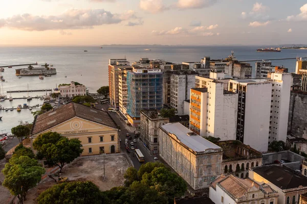 Piękny Widok Śródmieścia Budynków Zabytkowym Centrum Salvador Bahia Brazylia — Zdjęcie stockowe
