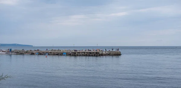 Несебр Болгария 2019 Пляжи Несебре Болгария Ранним Летним Утром — стоковое фото