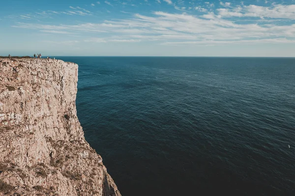 View Top Cliffs Sea Ocean — стоковое фото