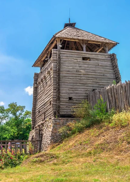 Zaporozhye Ουκρανία 2020 Fortification Watchtower National Reserve Khortytsia Zaporozhye Ουκρανία — Φωτογραφία Αρχείου