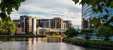 Strazburg 'daki Avrupa Parlamentosu' nun panoramik görüşü Fransa 'nın 3.