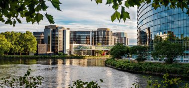 Strazburg 'daki Avrupa Parlamentosu' nun panoramik görüşü Fransa 'nın 3.