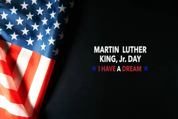 Martin Luther King Day Anniversary Abstrakter Hintergrund Der Amerikanischen Flagge — Stockfoto