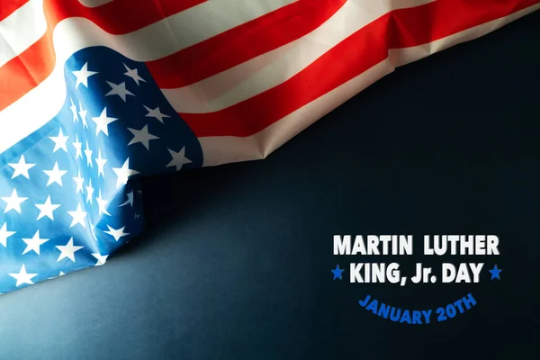 Martin Luther King Day Anniversary American Flag Abstract Background — Stock Photo, Image