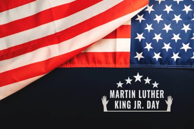 Martin Luther King Günü - Amerikan bayrağı soyut arkaplan