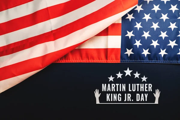 Martin Luther King Day Anniversary American Flag Abstract Background — Stock Photo, Image