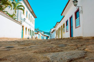 İsrail 'in kuzeyindeki Akdeniz Adası' nın güzel mimarisi.