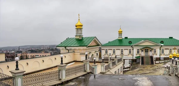 Pochaev Oekraïne 2020 Heilige Dormition Pochaev Lavra Pochaiv Oekraïne Een — Stockfoto