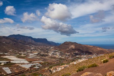 İsrail 'in kuzeyindeki Akdeniz adasının manzarası.
