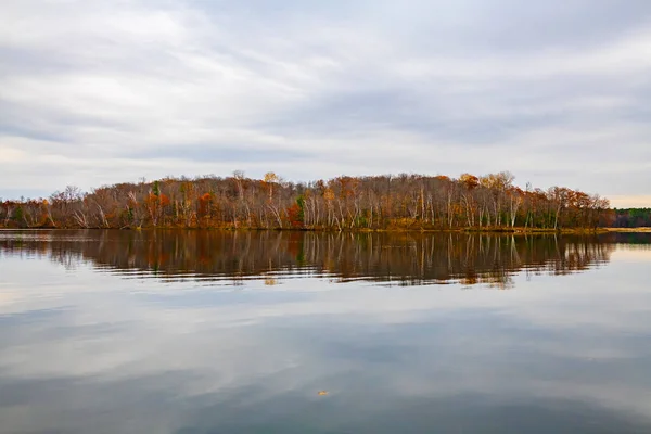 Autumn Beautiful Landscape Calm Lake — Stockfoto