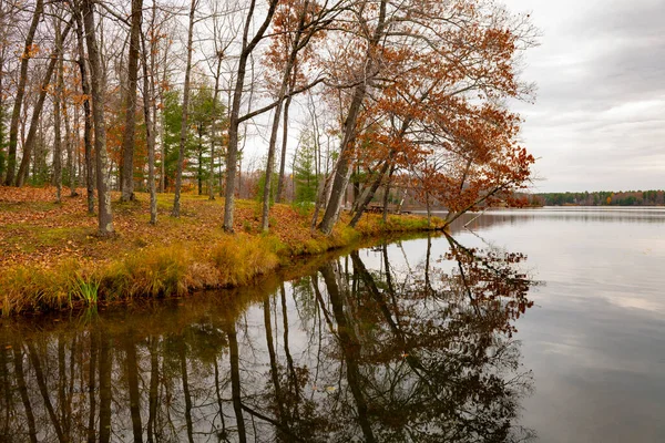Autumn Beautiful Landscape Calm Lake — Stockfoto