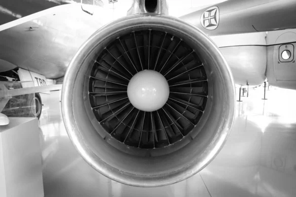 Airplane Turbine Close View — Foto Stock