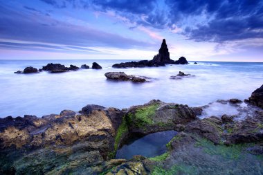Sirenlerin Kayalıkları, Cabo de Gata, Cabo de Gata, Cabo de Gata-Nijar Doğal Parkı, Almeria Eyaleti, Endülüs, İspanya