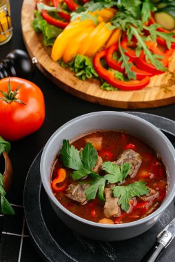 Geleneksel Gürcistan çorbası.