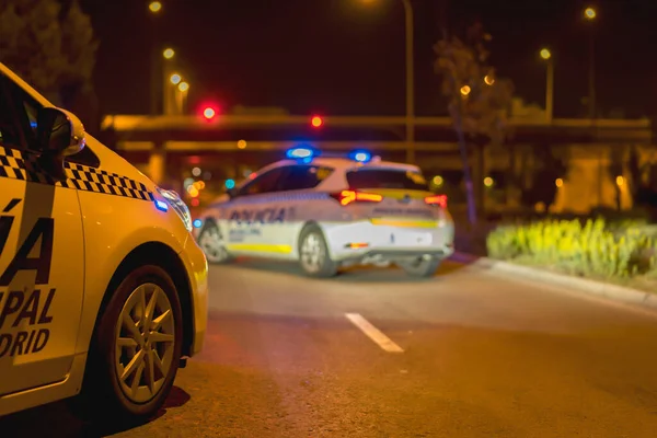 Police Controlling Exit City Confinement — Stock Photo, Image