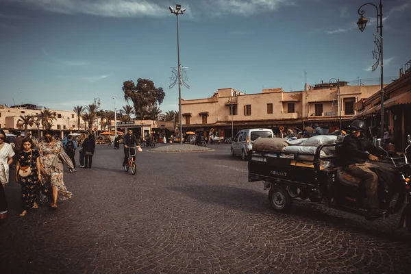 Mensen Straat Marokko Afrika — Stockfoto