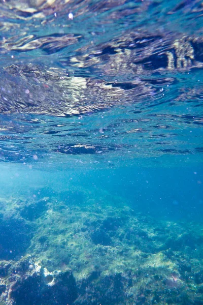 Banco Areia Fundo Mar Abaixo Falésias Bahar Caghaq Malta — Fotografia de Stock