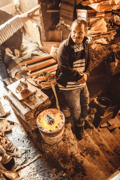 Pessoas Que Fazem Compras Mercado Local Marrocos — Fotografia de Stock