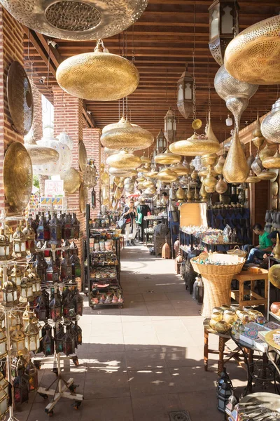 Persone Che Fanno Shopping Sul Mercato Locale Marocco — Foto Stock
