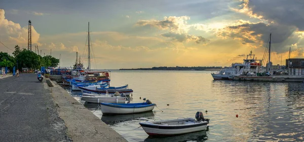 Nesebar Bulharsko 2019 Jachta Rekreační Loď Parkování Nesebaru Bulharsko Slunném — Stock fotografie