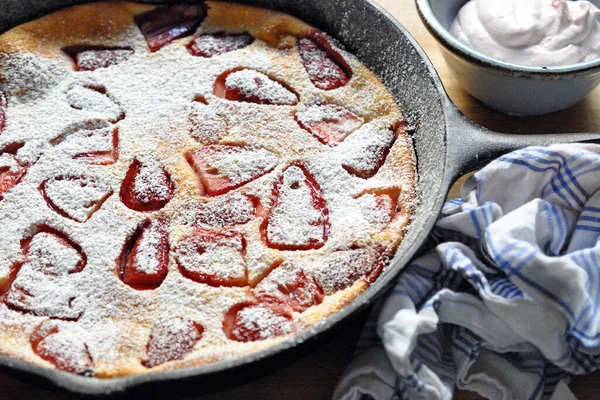 Torta Fatta Casa Con Frutti Bosco Frutta — Foto Stock