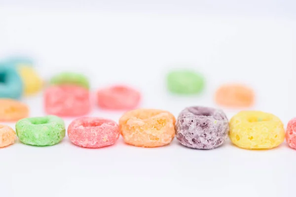 Bonbons Gelée Colorée Sur Fond Blanc — Photo