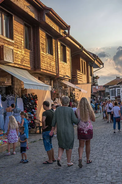 Nessebar Bulgaria 2019 Streets Old Town Nesebar Summer Evening — Fotografia de Stock