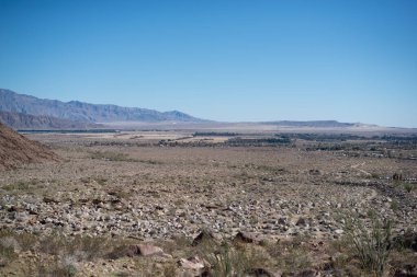 Negev Vadisi 'ndeki çölün manzarası.