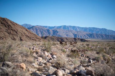 İsrail 'in kuzeyindeki Negev Çölü' nün güzel manzarası