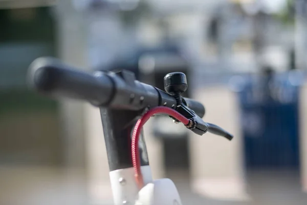 Fahrrad Der Stadt Abgestellt — Stockfoto