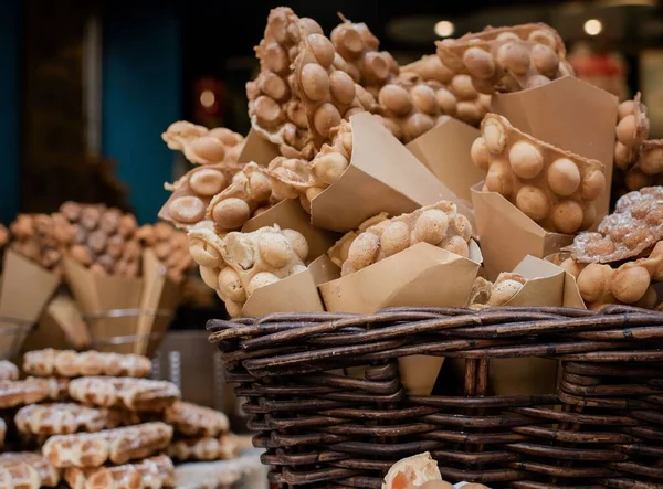 Different Types Bread Market — Fotografia de Stock