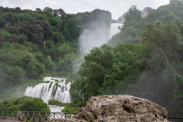 Marmore Waterfall Abierta Época Verano —  Fotos de Stock