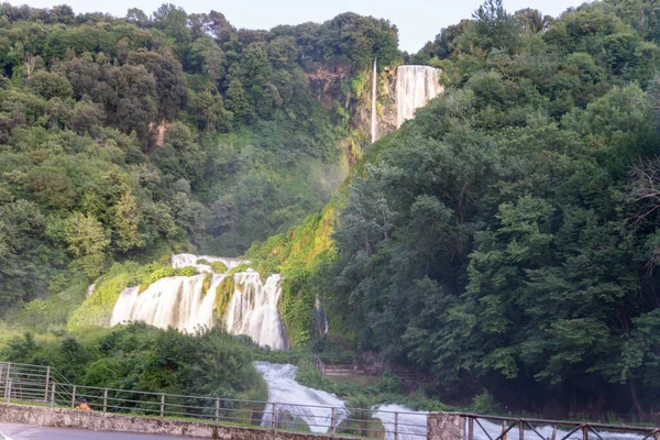 Cascada Marmore Más Alta Europa Tarde —  Fotos de Stock