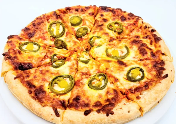 Πίτσα Τυρί Και Μανιτάρια — Φωτογραφία Αρχείου