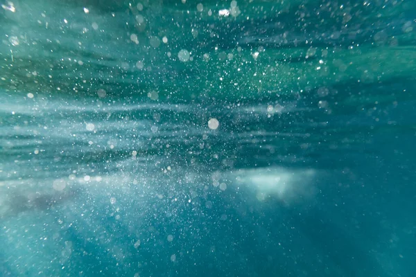 Vista Submarina Hermoso Mar Con Una Gran Superficie Agua —  Fotos de Stock