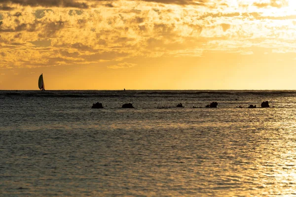 Sonnenuntergang Auf Dem Meer — Stockfoto