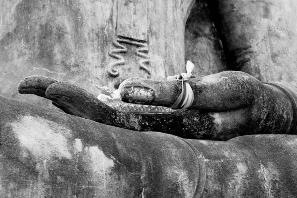 Tajlandia Widok Starożytnego Buddy — Zdjęcie stockowe