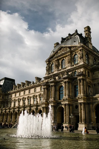 Fountain Famous Building Paris — Stock Photo, Image