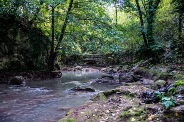 Ponte del Toro Marmore Şelalesi Valnerina Umbria 'da